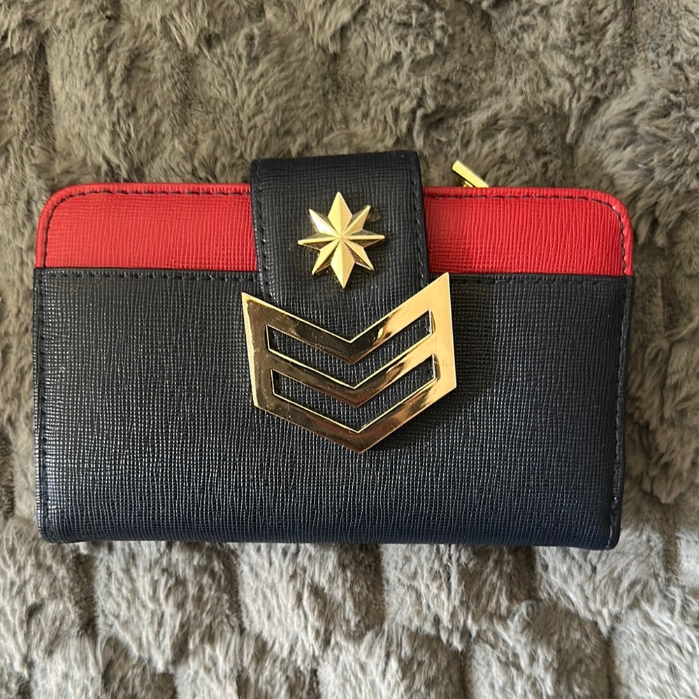 Navy and Red Marvel Wallet